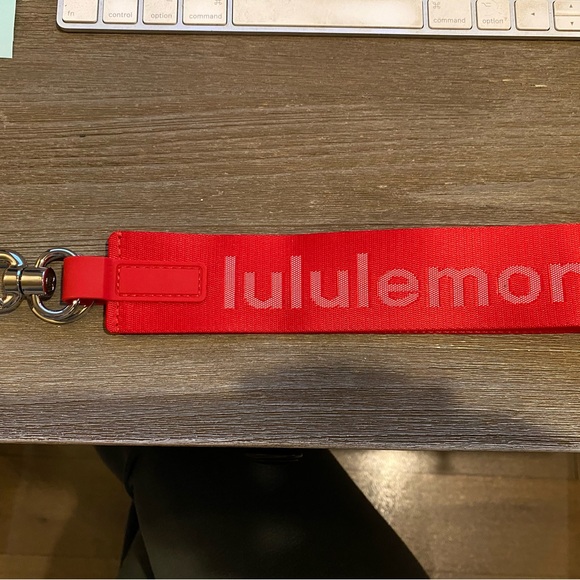 NEW Exclusive Lululemon Red Never Lost Keychain Strap - Picture 2 of 6